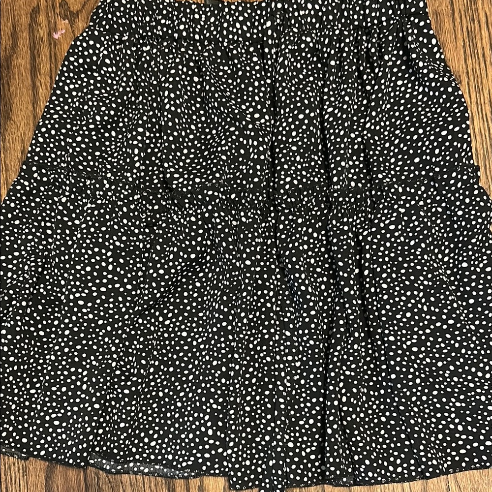 Polka Dot Black Skirt